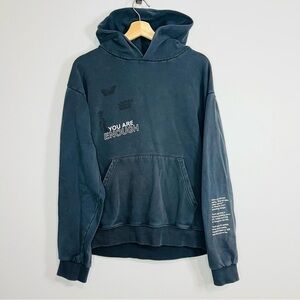 Seek Discomfort “You are Enough” Graphic Organic Hoodie M